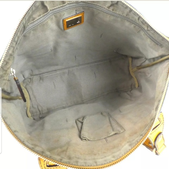 🔥SOLD🔥Fendi Zucchino Monogram Leather Tote - Picture 5 of 8